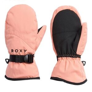 Roxy Kids coral  Mittens size small 6/8 NWT